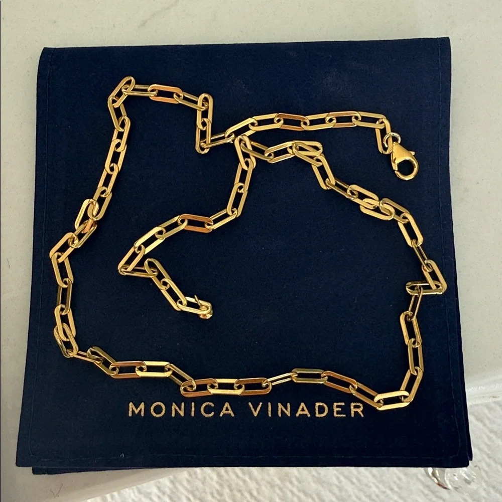 Monica Vinader deco paperclip chain necklace - Picture 4 of 5
